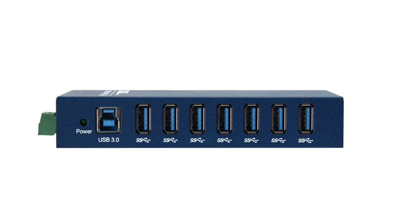 ULI-417H - Industrial USB 3.0 Hub, 7 Port, Metal Case